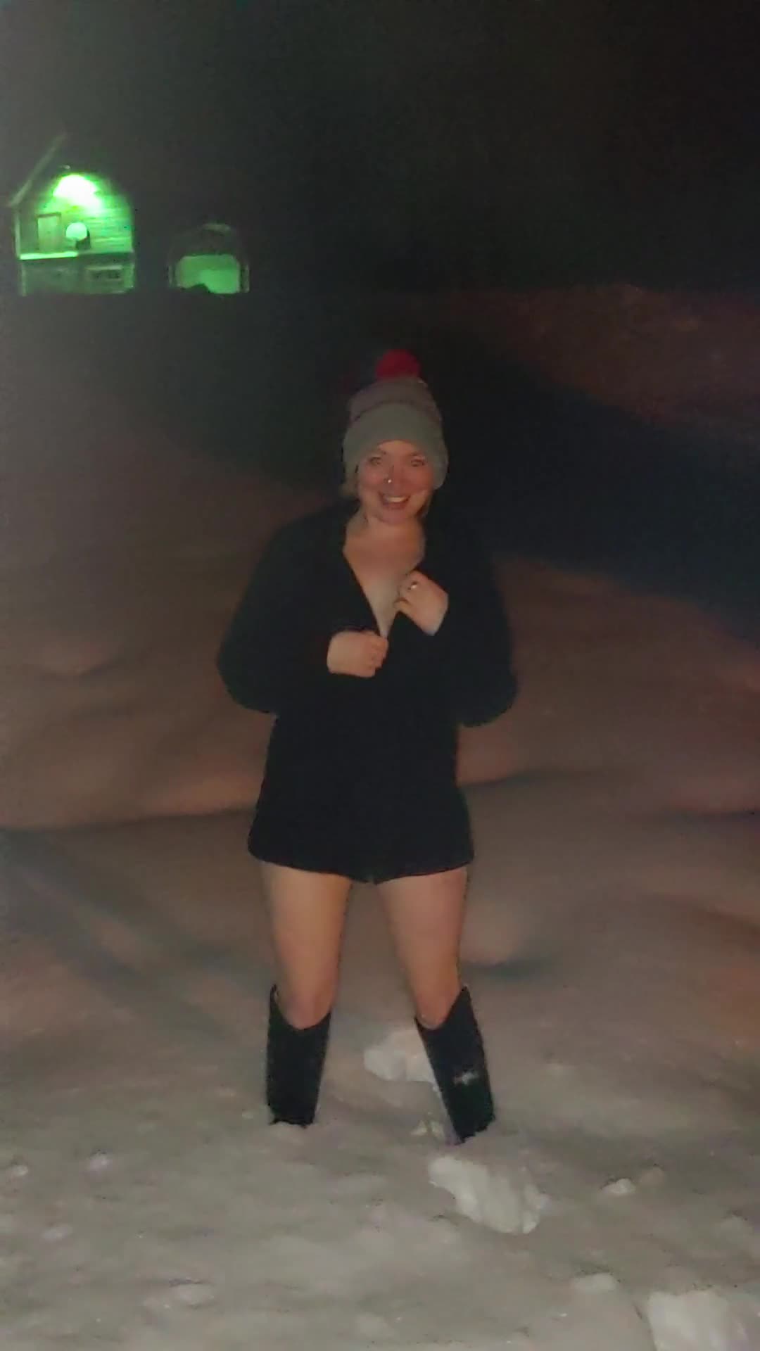 Pic #1Topless In The Winter 2 - Nude Girls, Big Tits, Outdoors, Amateur