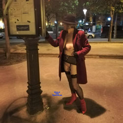 Pic #1Paris La Douce - Public Exhibitionist, Flashing, Lingerie, Outdoors, Public Place, Amateur, Stockings Pics