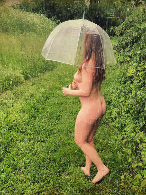 Pic #1Playing In The Rain - Nude Girls, Big Tits, Outdoors, Amateur
