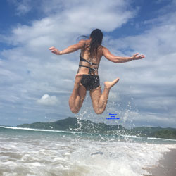 Pic #1 Beach Fun - Beach, Brunette, Outdoors, Wife/wives, Amateur