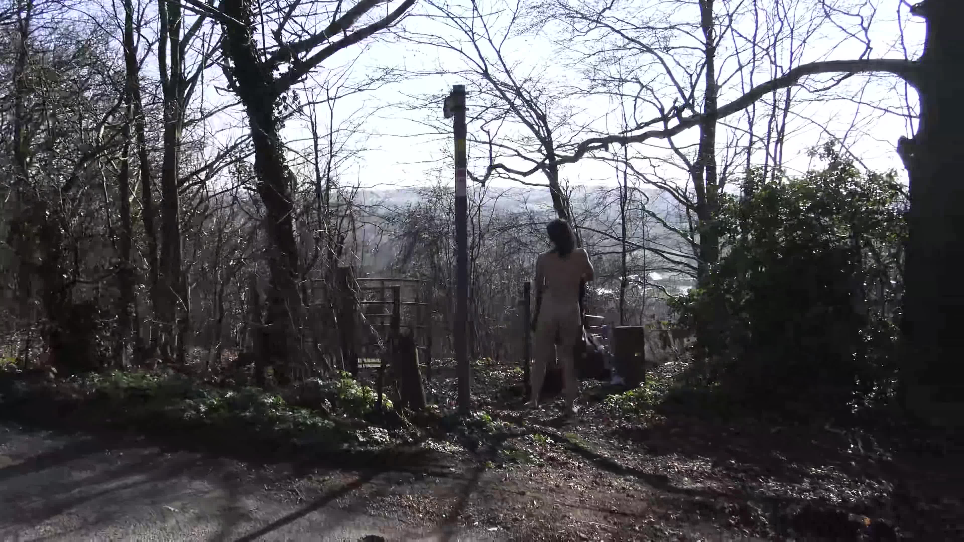 Pic #1Fist Naked Walk - Nude Girls, Brunette, Outdoors, Nature, Amateur, Medium Tits
