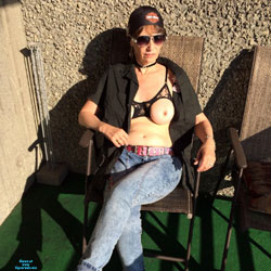 Pic #1 Biker Lady - Big Tits, Brunette, Mature, Amateur