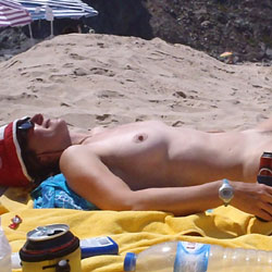 Pic #1 Life's A Beach! - Nude Girls, Beach, Brunette, Outdoors, Amateur