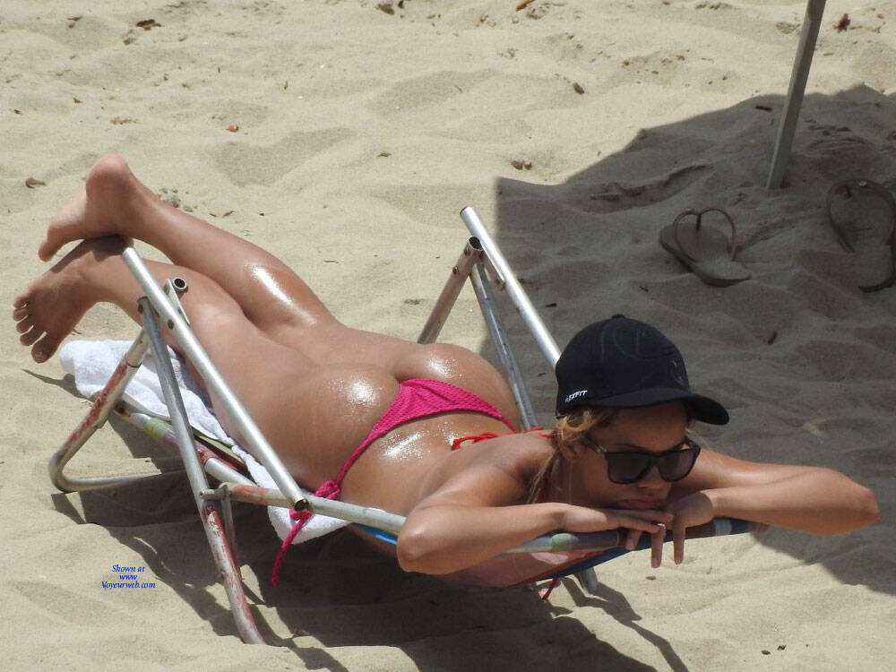 Pic #1Asses From Brazil - Beach, Brunette, Outdoors, Bikini Voyeur