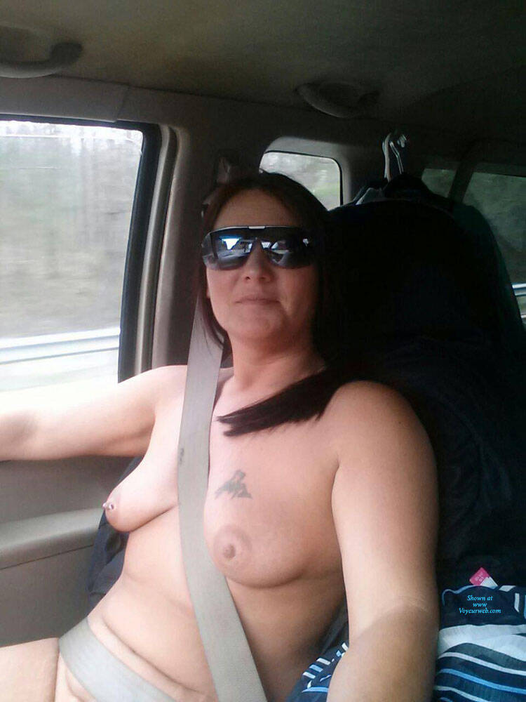 Pic #1Nashville Roadtrip - Big Tits, Brunette, Public Exhibitionist, Amateur, Tattoos