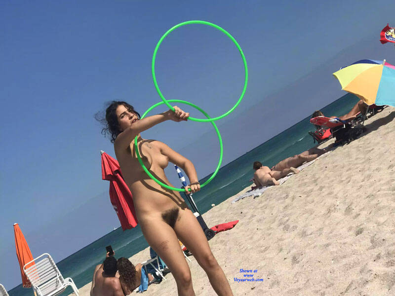 Pic #1Haulover - Nude Girls, Beach, Big Tits, Brunette, Outdoors, Shaved, Bush Or Hairy, Medium Tits, Beach Voyeur