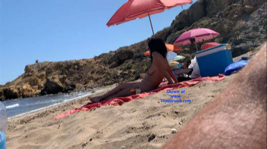 Pic #1Nice Chick On The Beach - Nude Girls, Beach, Big Tits, Brunette, Outdoors, Beach Voyeur