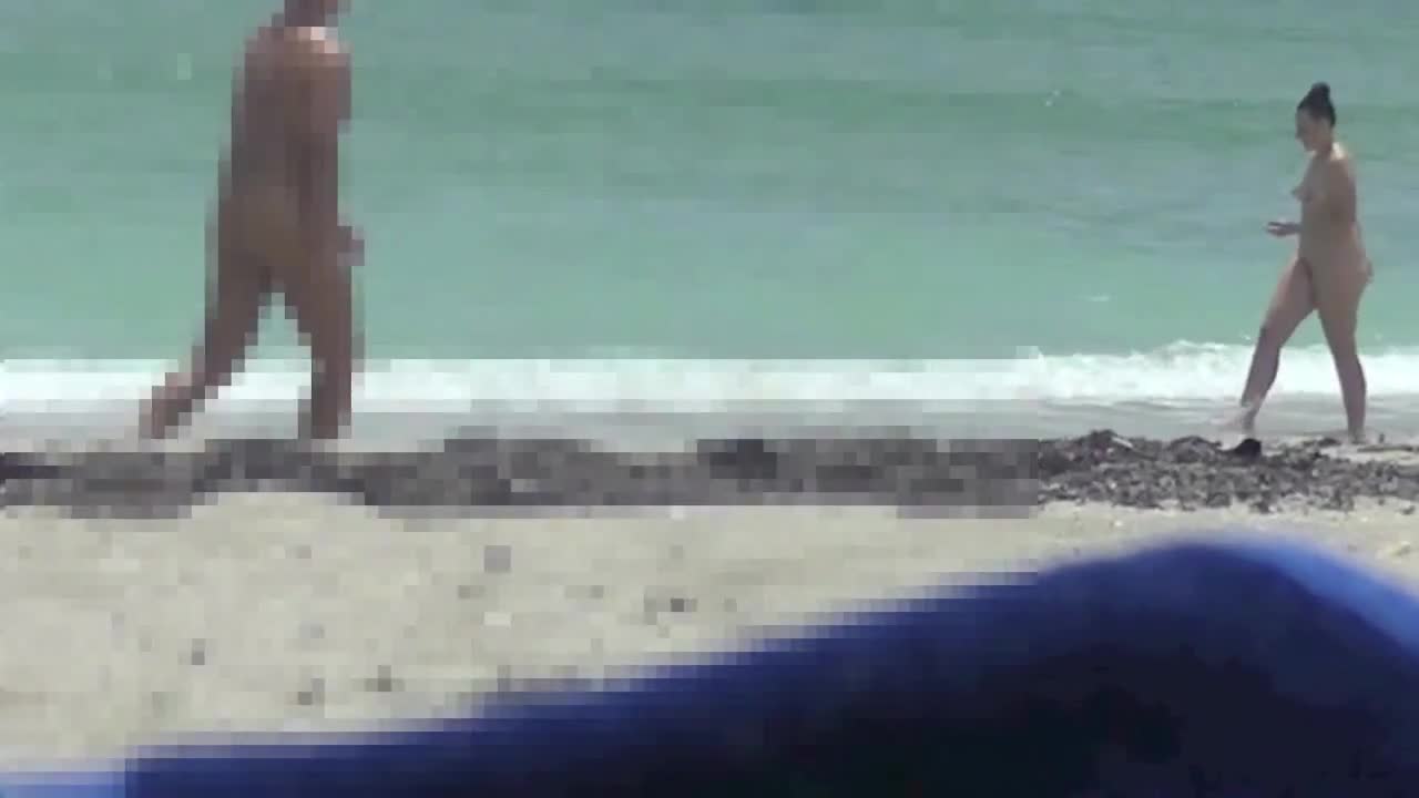 Pic #1My Wife Mrs BeHappy Is A Nude Beach Voyeur Magnet! - Nude Wives, Beach, Big Tits, Outdoors, Bush Or Hairy, Amateur