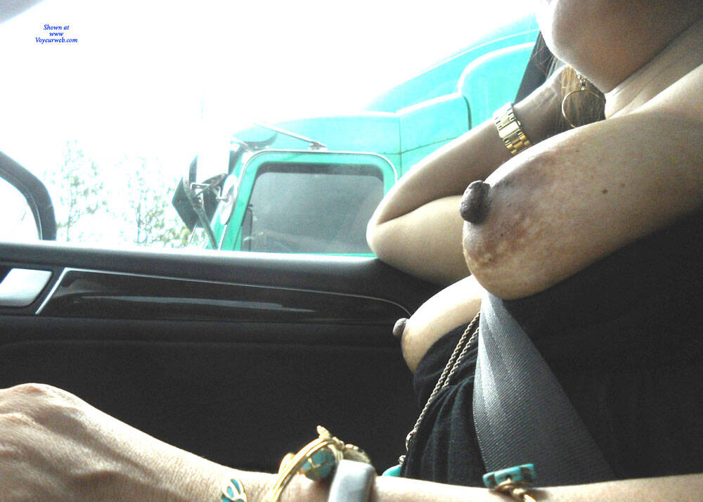 Pic #1Flashing In Car And Others - Big Tits, Flashing, Amateur