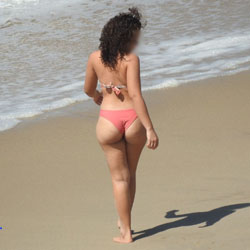 Pic #1Asses From Brazil - Beach, Brunette, Outdoors, Bikini Voyeur