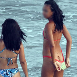 Pic #1Asses From Brazil - Beach, Brunette, Outdoors, Bikini Voyeur