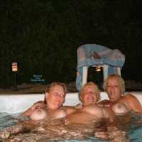 Pic #1 Neked Pool Party - Big Tits, Blonde, Wet