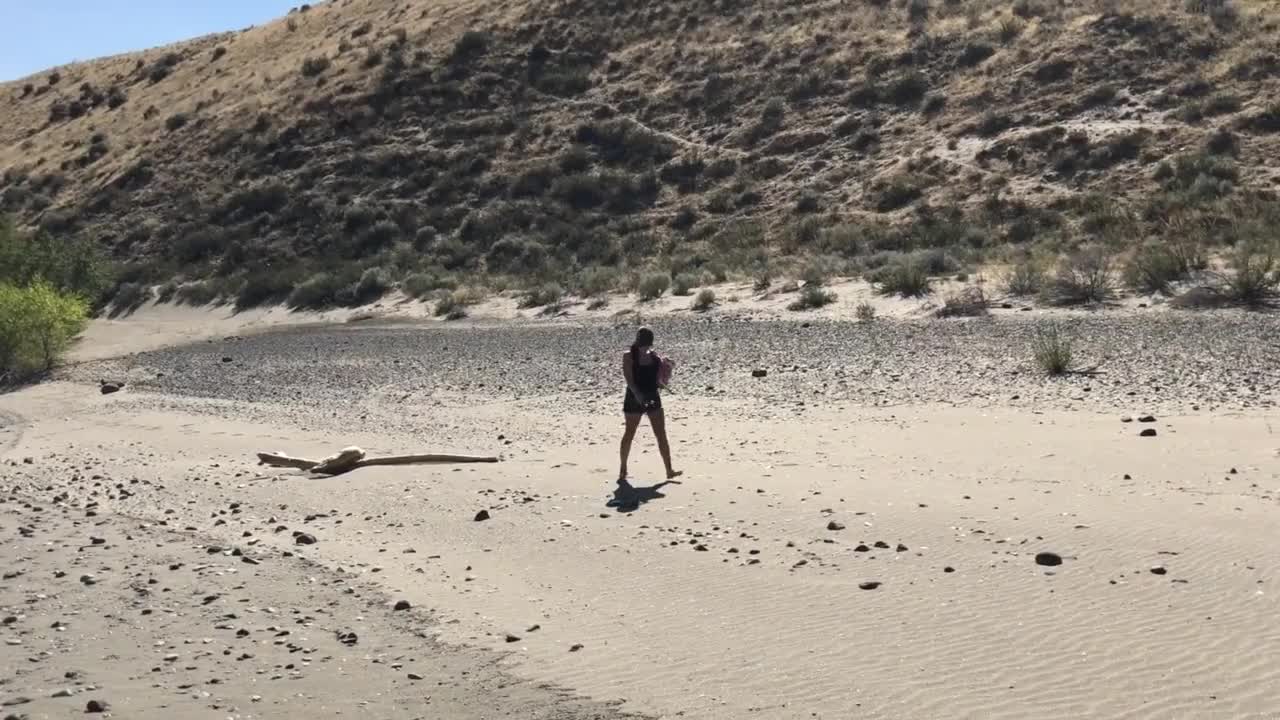 Pic #1Arriving At The Beach - Nude Girls, Beach, Big Tits, Brunette, Outdoors, Shaved, Amateur, Girls Stripping