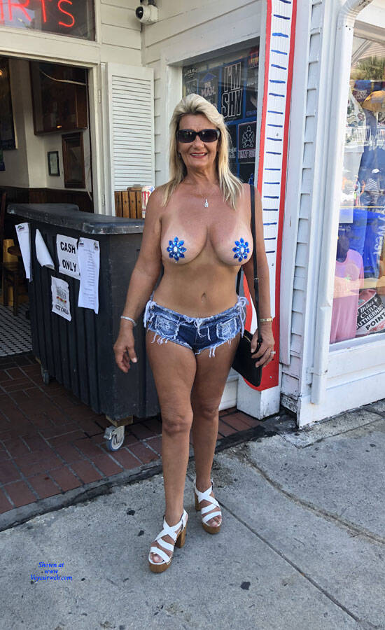 Pic #1Fantasy Fest 2019 - Topless Girls, Big Tits, Public Exhibitionist, Outdoors, Public Place, Costume
