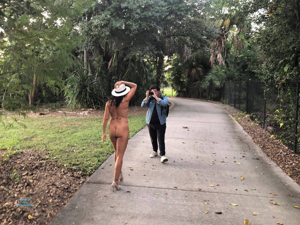 Pic #1Anniversary Trip 2019 - Part 2 - Nude Girls, Brunette, Public Exhibitionist, Outdoors, Amateur