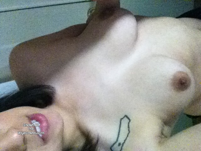 Pic #1 Medium tits of my wife - Magenta