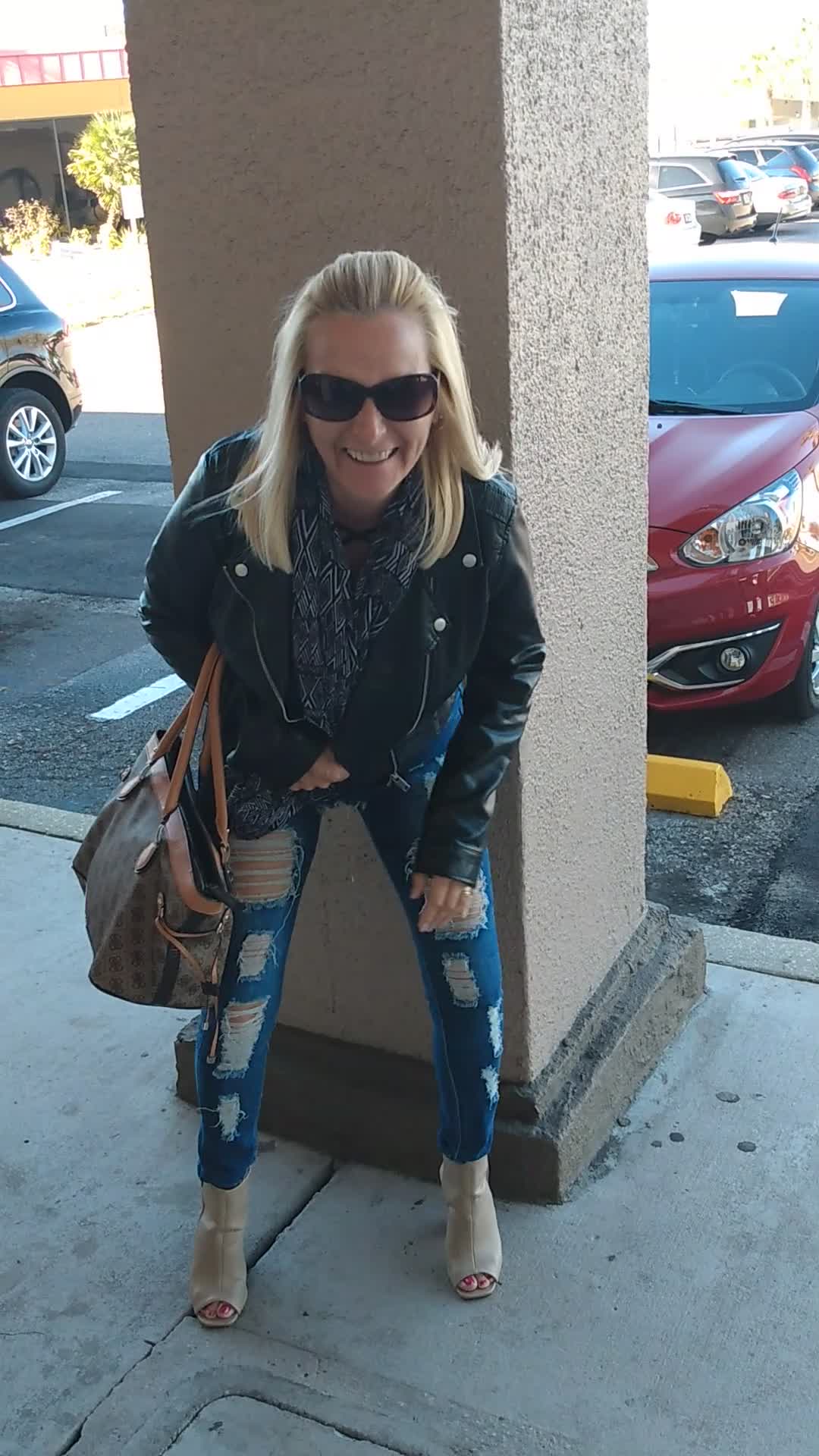 Pic #1After Shopping - Blonde, Outdoors, Public Place, Wife/wives