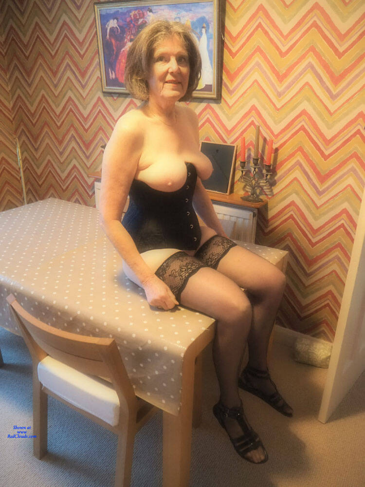 Pic #1On The Dining Table - Big Tits, Lingerie, Mature, Shaved, Amateur