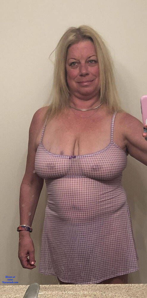 Pic #1Daddy's Horny Little Girl Posing For Him - Big Tits, Blonde, Mature, See Through, Amateur, Lingerie