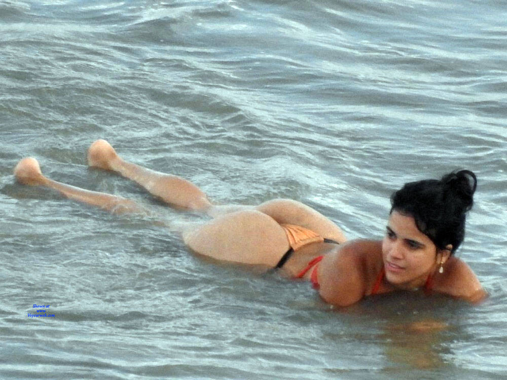 Pic #1Delicious Ass From Recife City - Brunette, Outdoors, Bikini Voyeur