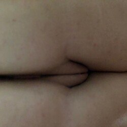 My girlfriend's ass - curly