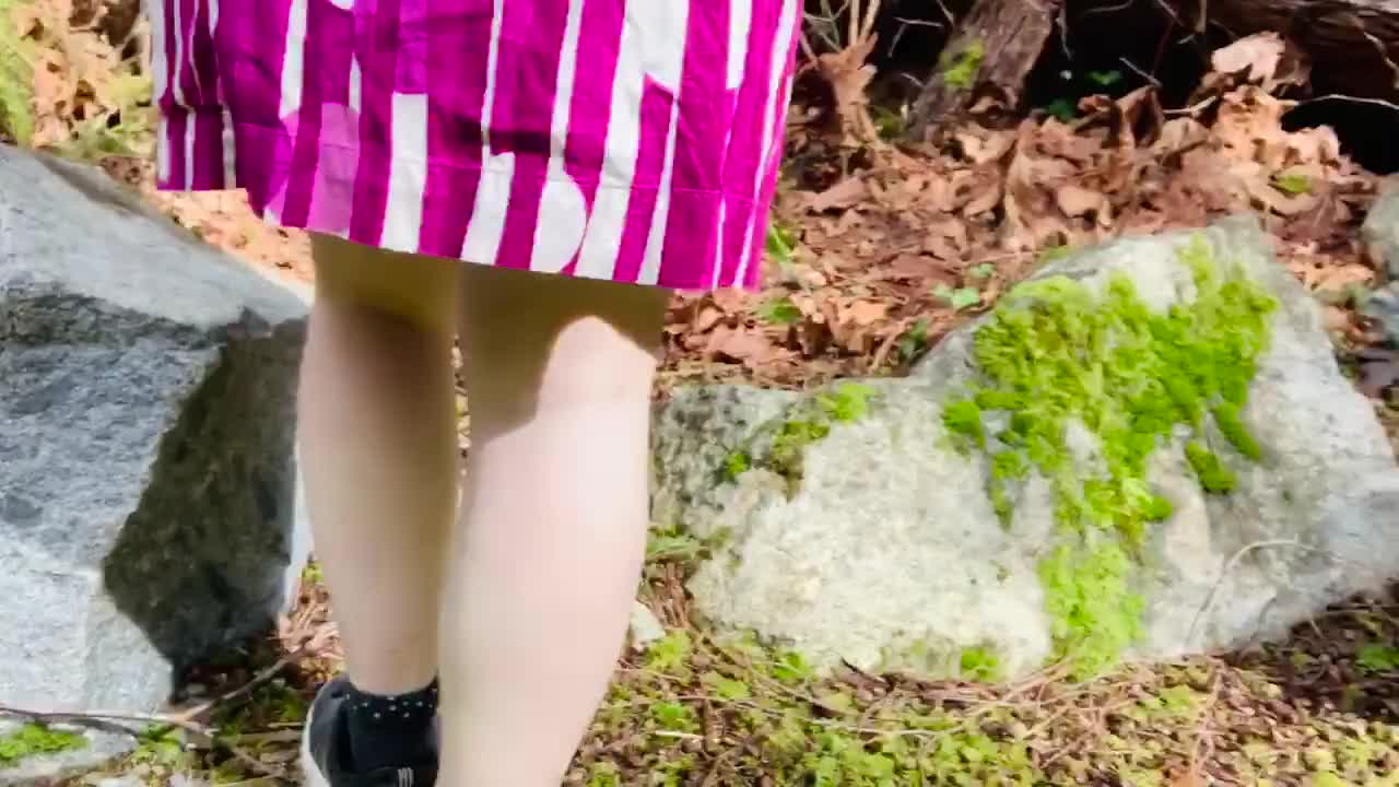 Pic #1Lifting My Dress At The Park For You! - Pantieless Girls, Outdoors