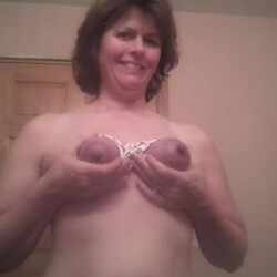 Very small tits of my wife - Tied titties