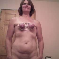 Very small tits of my wife - Tied titties