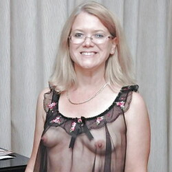 Medium tits of a neighbor - Sandy