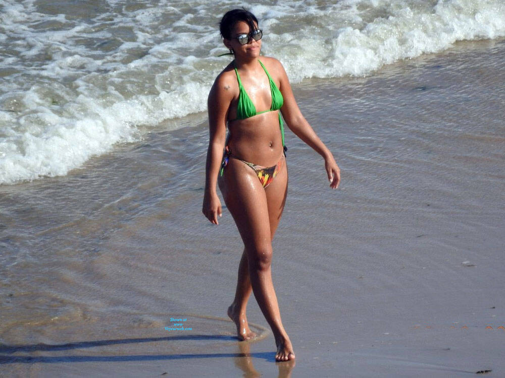 Pic #1Boa Viagem Beach, Recife City - Beach, Brunette, Outdoors, Bikini Voyeur