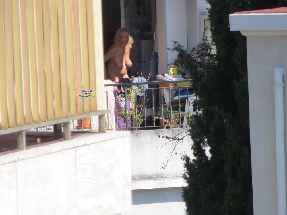 Pic #1Granny Exposed On Her Balcony - Nude Girls, Big Tits