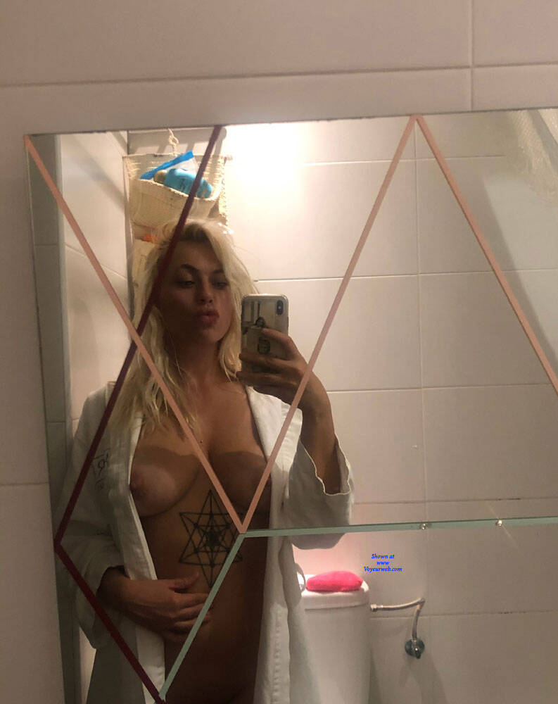 Pic #1Bathroom - Big Tits, Blonde, Amateur, Tattoos