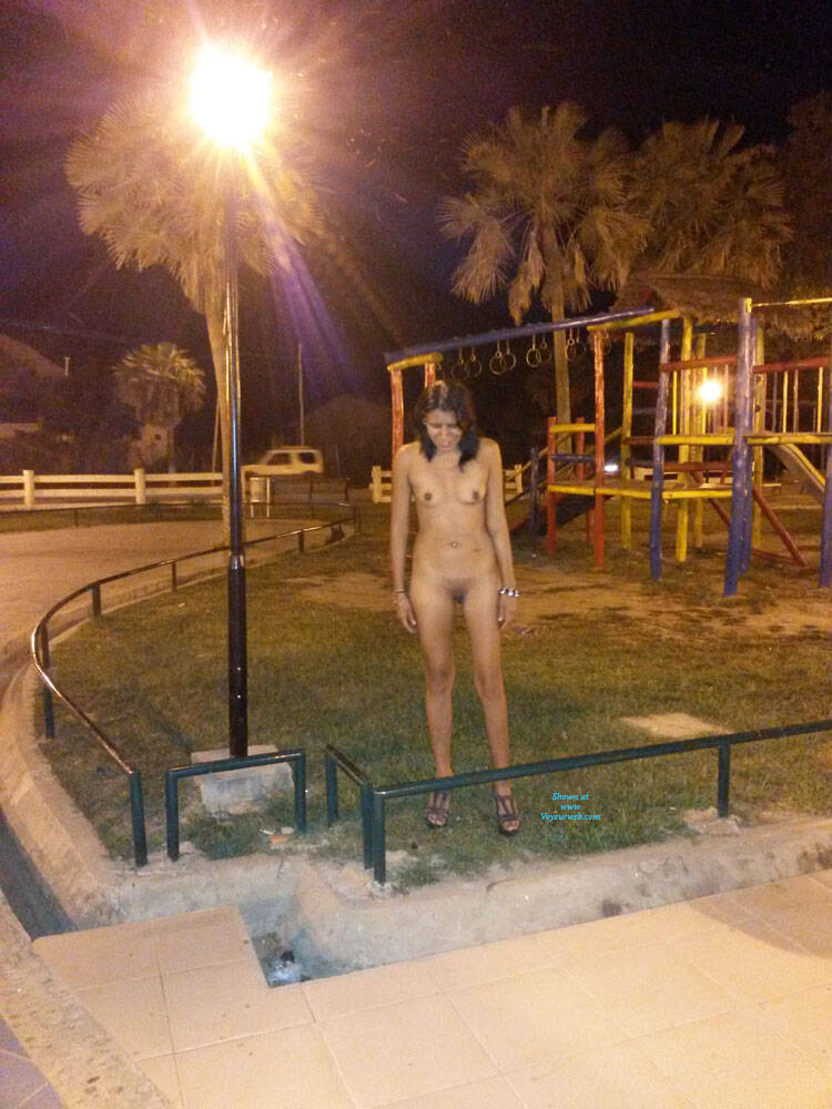 Pic #1Plaza Del Ganadero III - Nude Girls, Brunette, Outdoors, Small Tits, Amateur, Public Exhibitionist