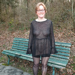 Pic #1Out In Public Near Lausanne - Big Tits, Public Exhibitionist, Lingerie, Outdoors, See Through, Shaved, Amateur