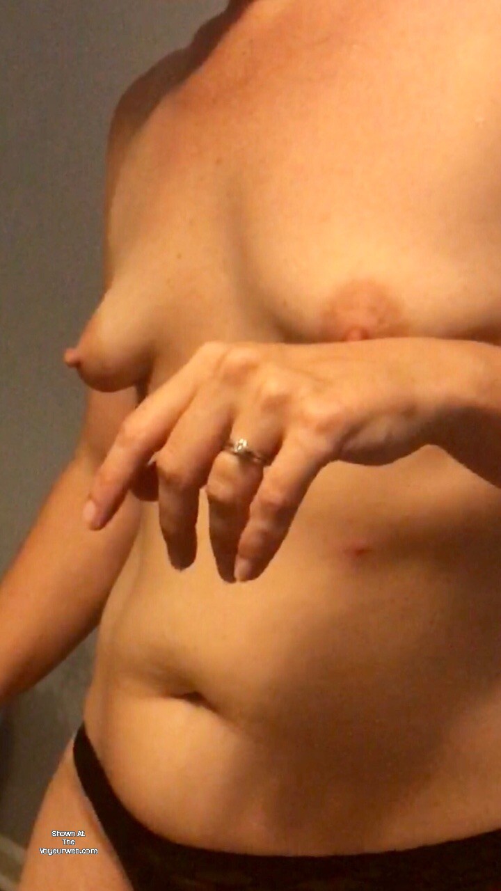 Pic #1 Small tits of my wife - Tiny Tits