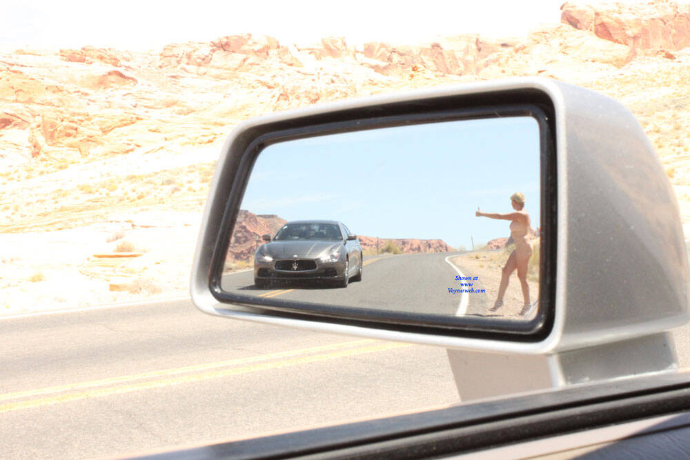 Pic #1I Saw It In My Rearview Mirror - Nude Amateurs, Public Exhibitionist, Mature, Outdoors, Amateur