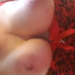 Medium tits of my wife - Sexy Red 