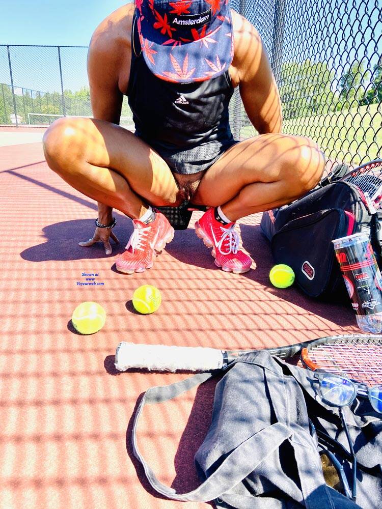 Pic #1Tennis Commando - Pantieless Girls, Ebony, Mature, Outdoors, Bush Or Hairy, Amateur