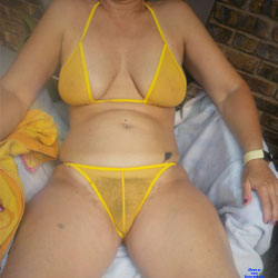 Pic #1 New Suit - Big Tits, Outdoors, See Through, Amateur