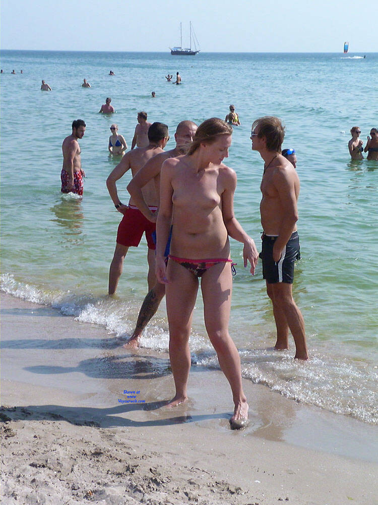 Pic #1Life Is A Beach - Topless Girls, Beach, Brunette, Outdoors, Beach Voyeur, Medium Tits