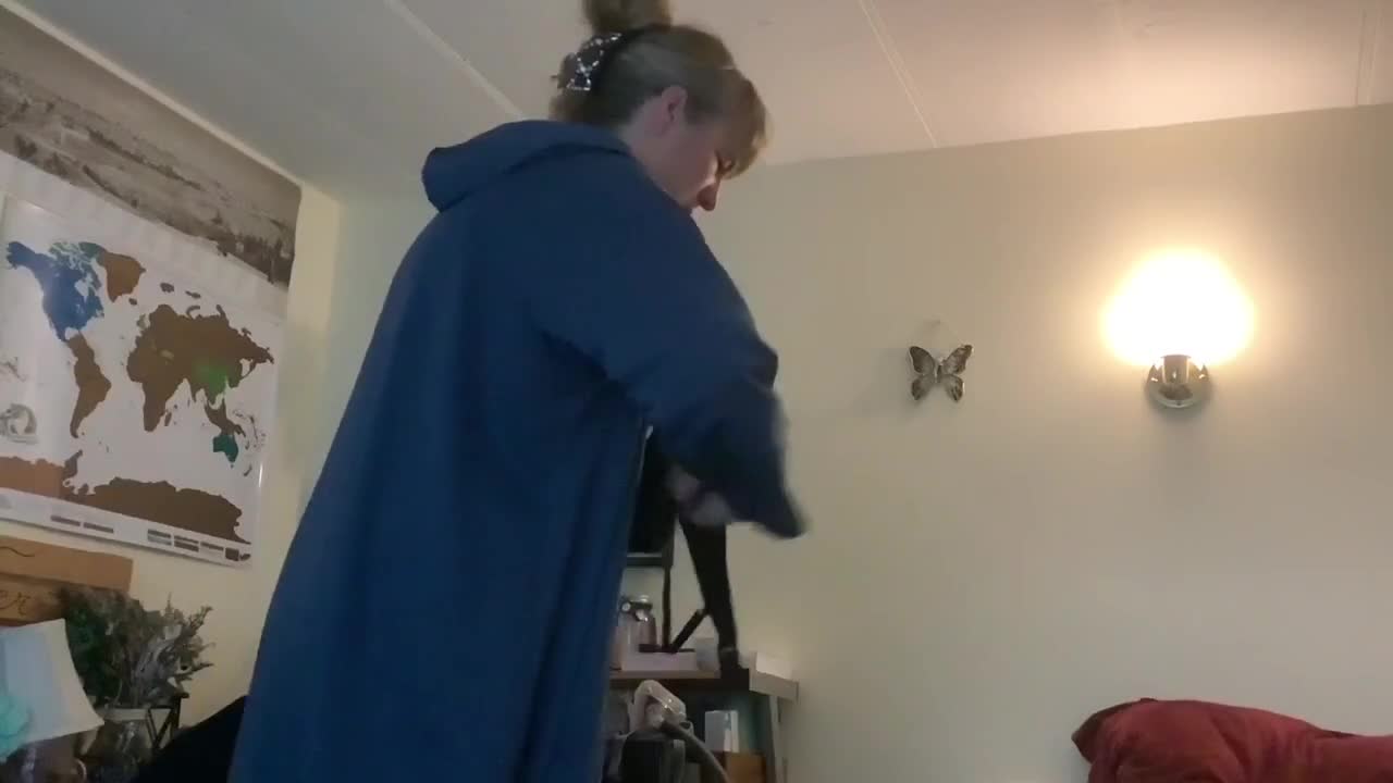 Pic #1Putting On Bra - Brunette, Amateur