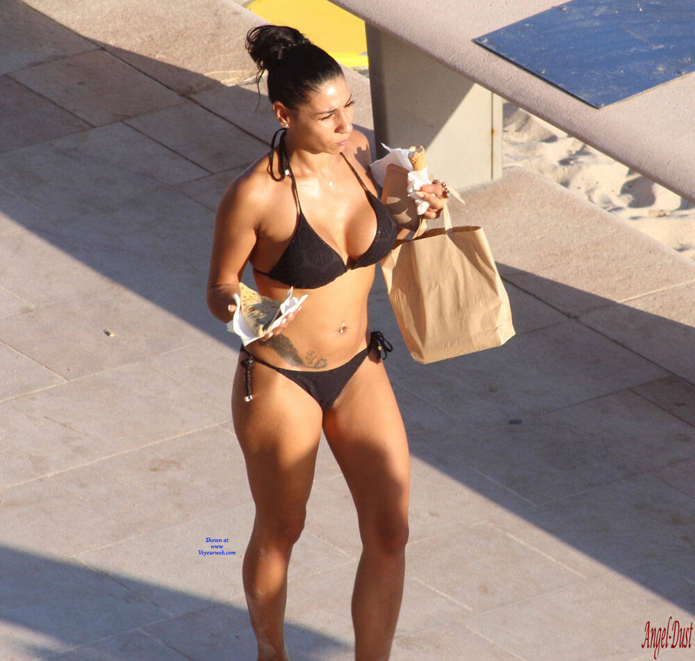 Pic #1A Good Mom! - Big Tits, Brunette, Outdoors, Bikini Voyeur
