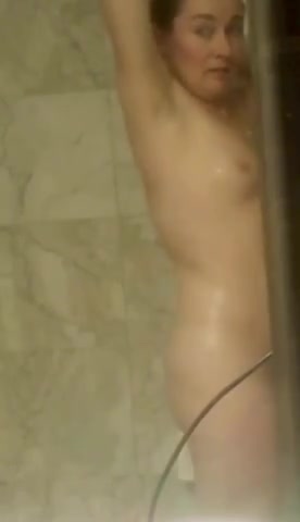 Pic #1In The Shower - Nude Wives, Brunette, Small Tits, Bush Or Hairy, Amateur