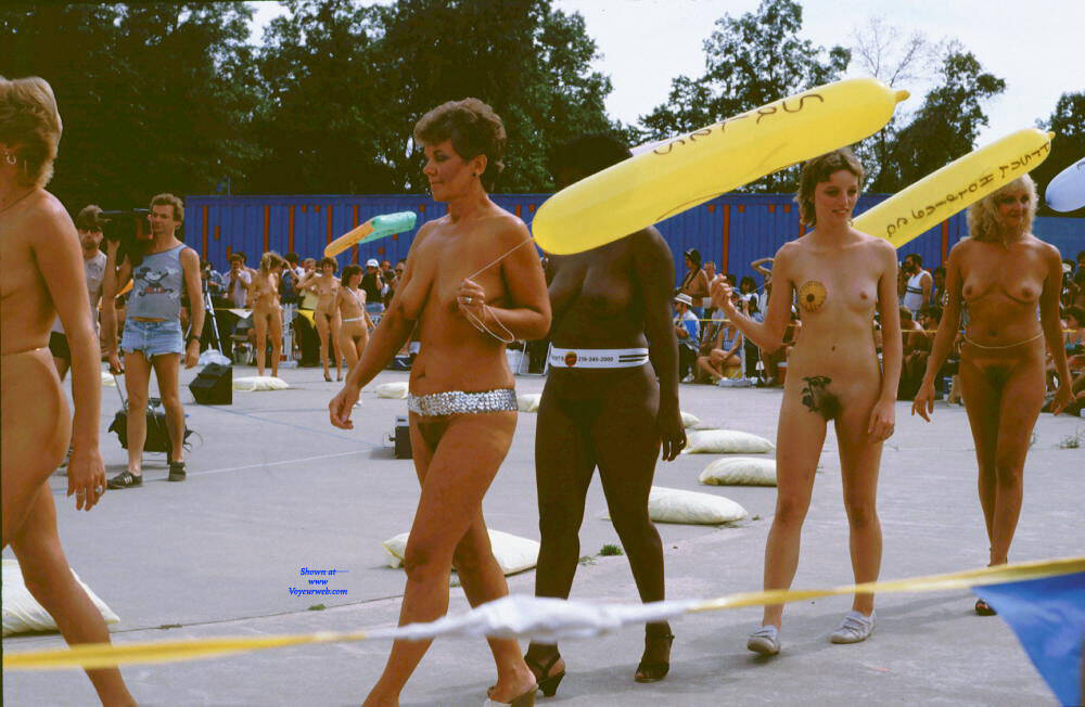 Pic #1Lady Godiva Contest From 1984 - Nude Girls, Big Tits, Brunette, Outdoors, Small Tits, Bush Or Hairy, Amateur