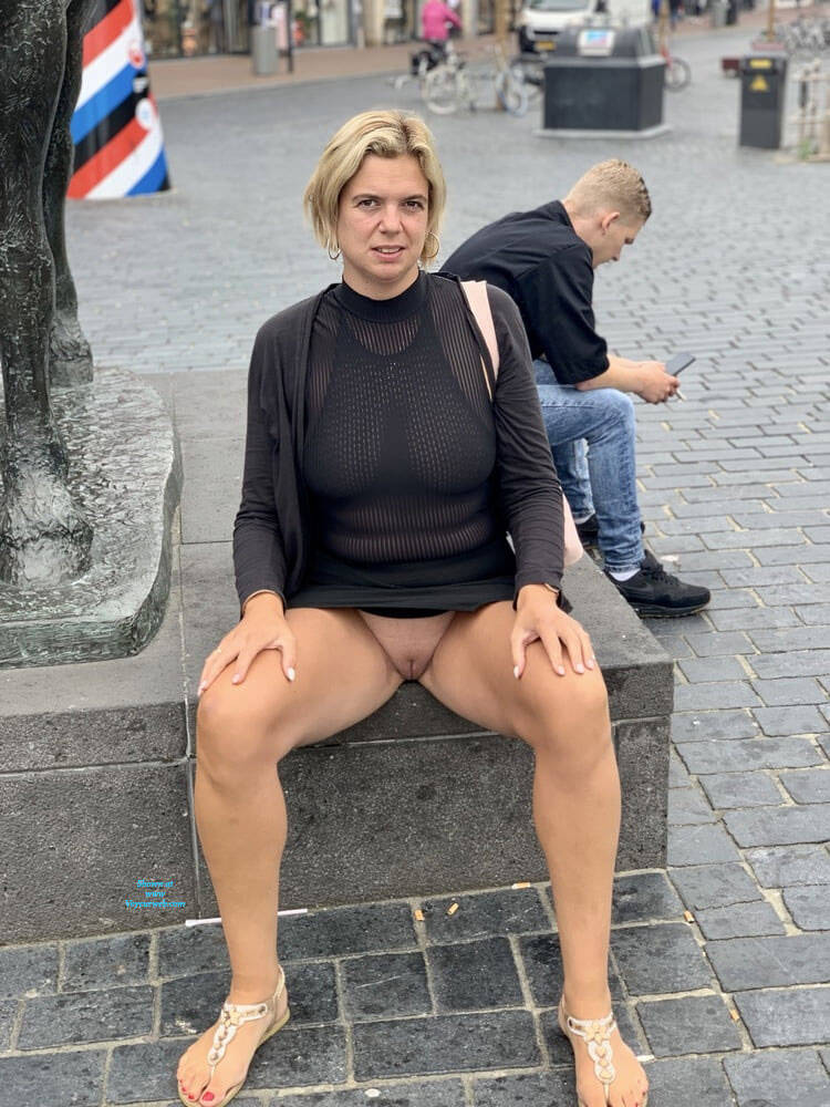 Pic #1No Panties Outside - Pantieless Girls, Big Tits, Blonde, Public Exhibitionist, Flashing, Outdoors, Amateur