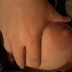 Extremely large tits of my wife - My wife J