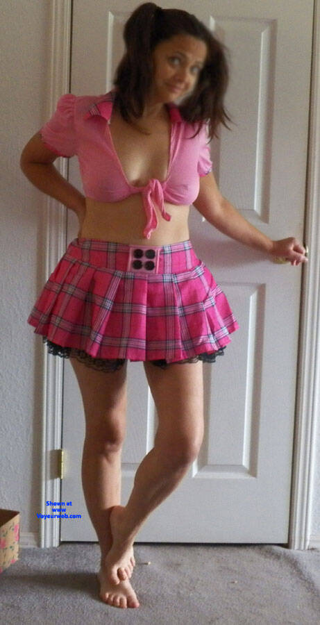 Pic #1Pigtails Photoshoot - Brunette, Mature, Bush Or Hairy, Amateur