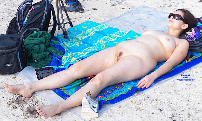 Pic #1 A Day At A Secluded Beach At A State Park - Nude Amateurs, Beach, Big Tits, Brunette, Mature, Outdoors, Amateur