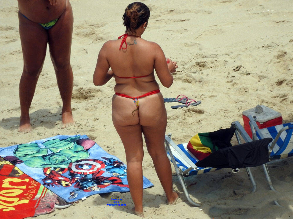 Pic #1Micro Bikini In The City Of Recife - Beach, Brunette, Outdoors, Bikini Voyeur