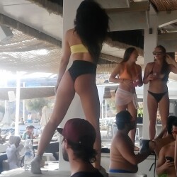 A neighbor's ass - beach bar Lora